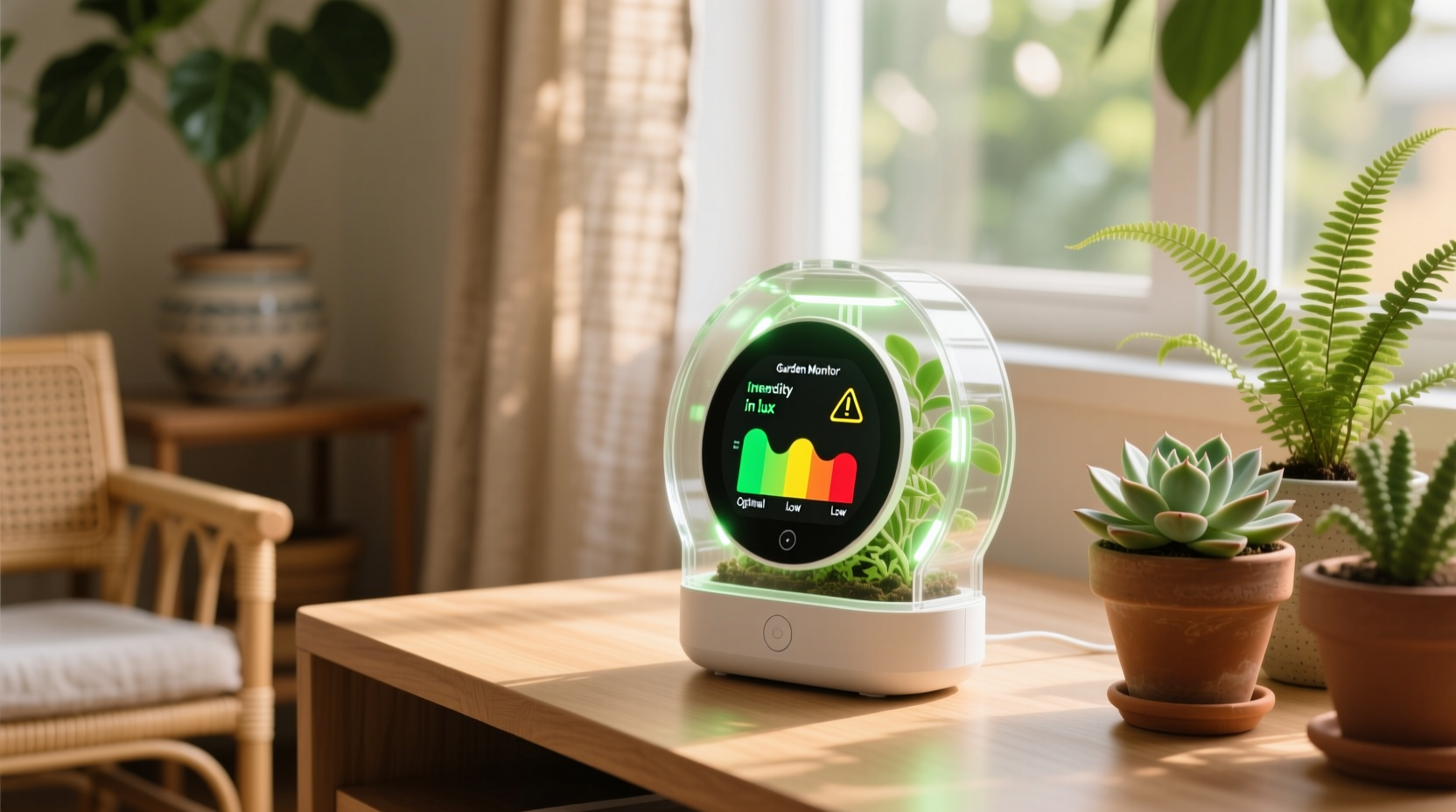 build an indoor garden monitor for checking light and s
