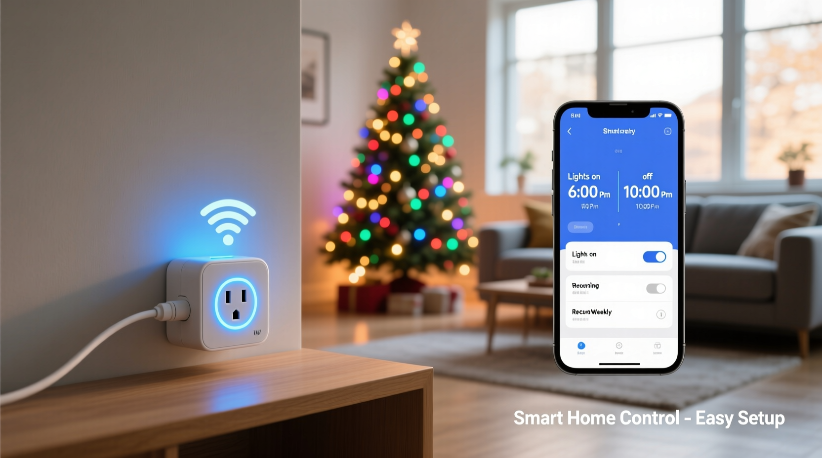 how to use smart plugs to automate your christmas lights schedule