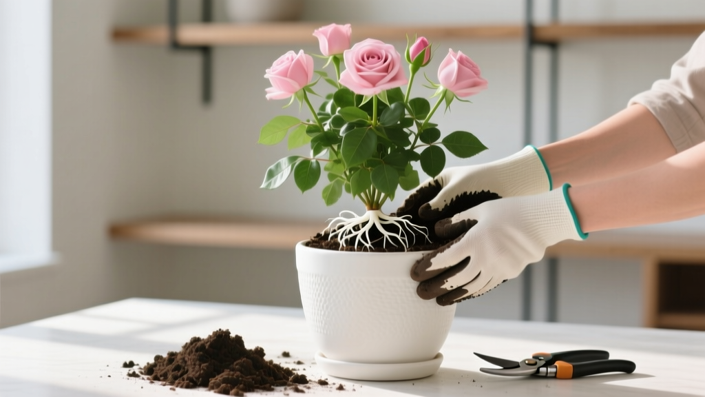 Indoor Rose Repotting Guide: Science-Backed Tips