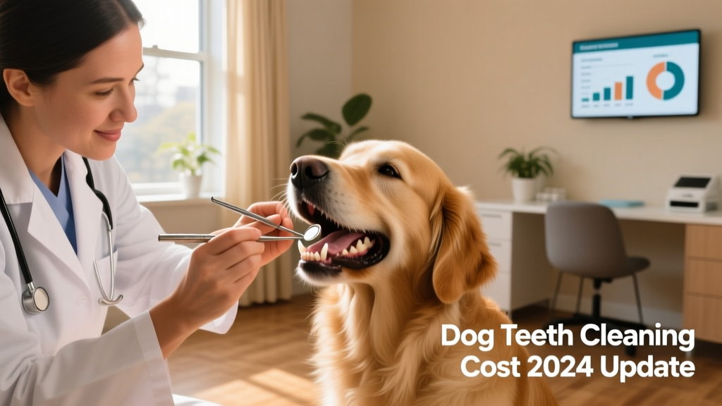 A veterinarian gently examining a dog's teeth during a routine dental checkup