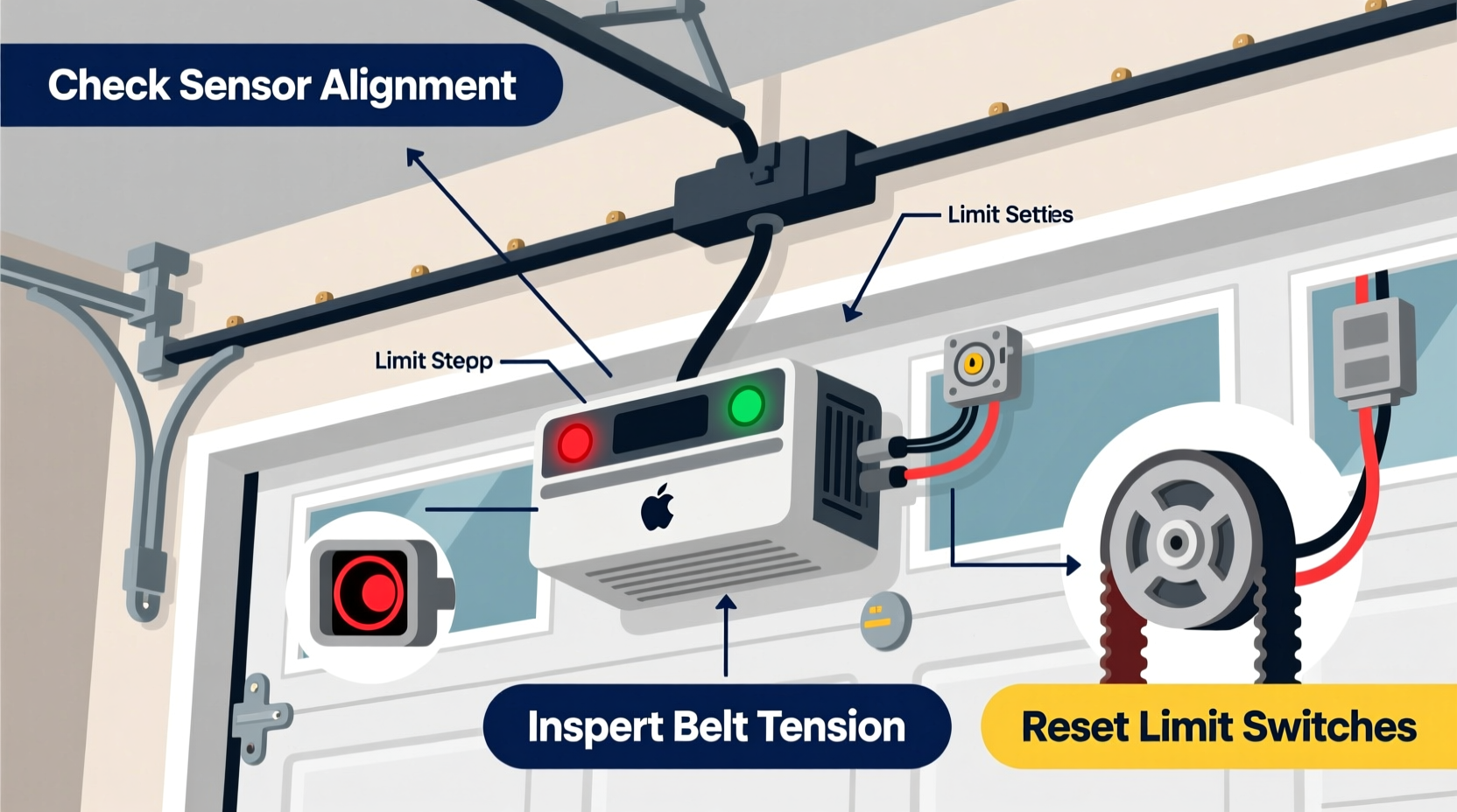 why does my garage door opener malfunction randomly and how to fix