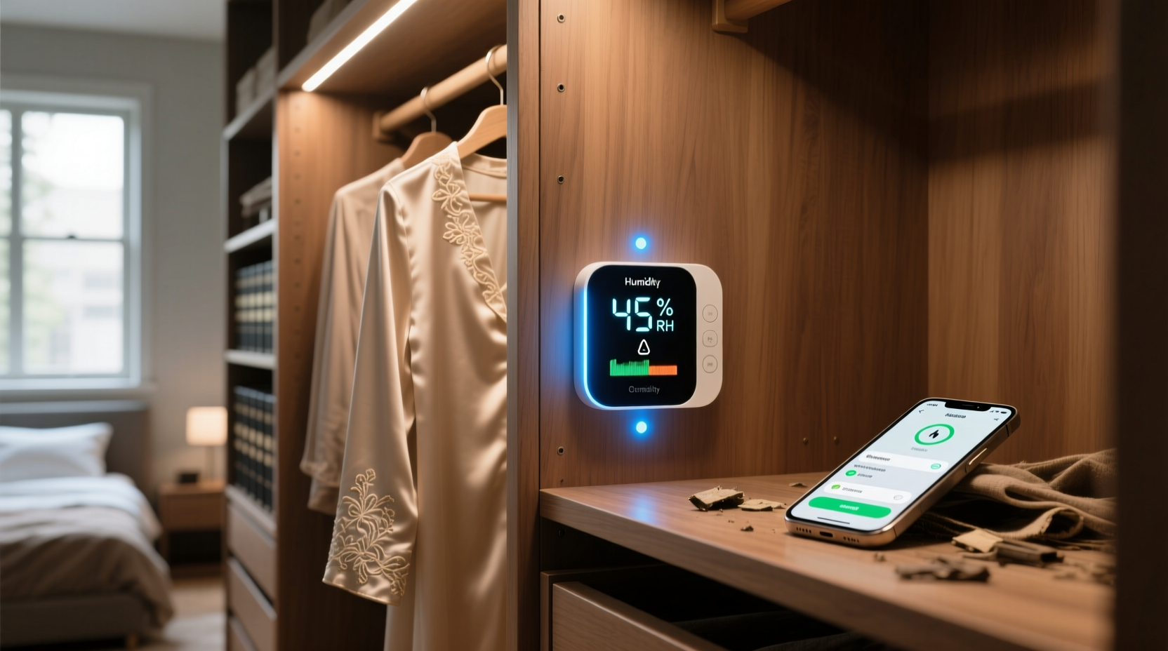closet humidity monitors vs apps for vintage textiles