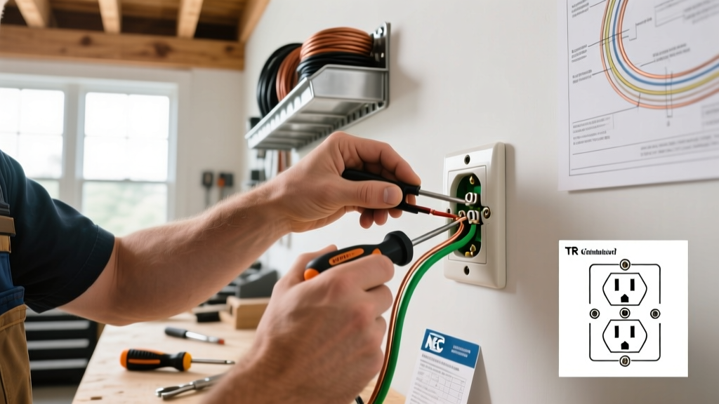 How Do I Wire an Electrical Outlet Safely to NEC Code?