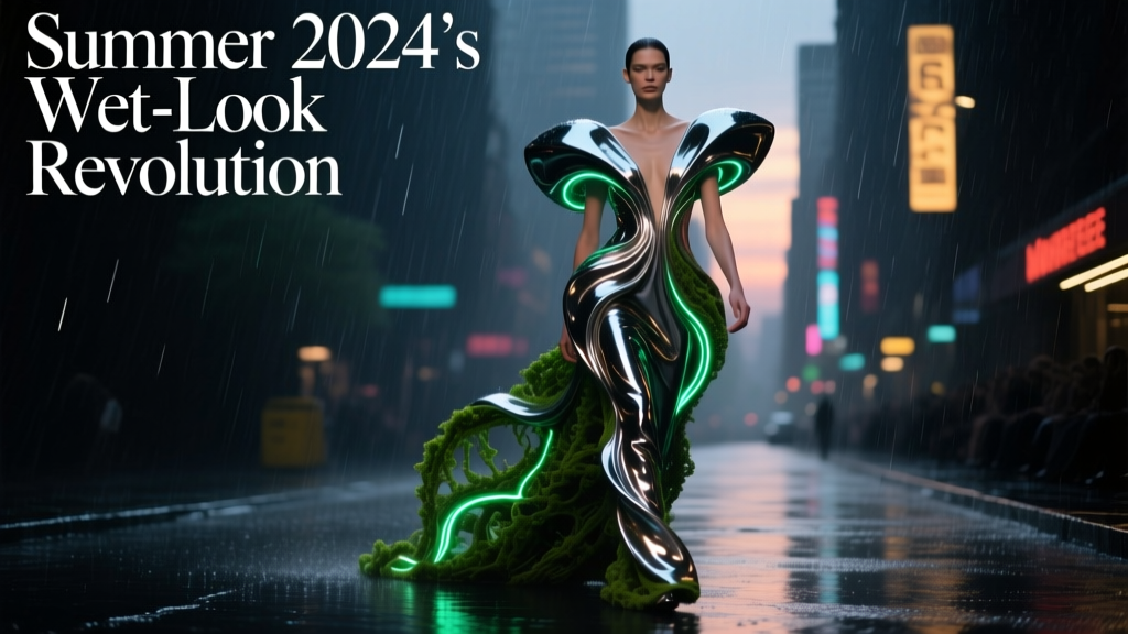 Summer 2024's 'Wet-Look' Fabric Revolution: Not Just Viny...