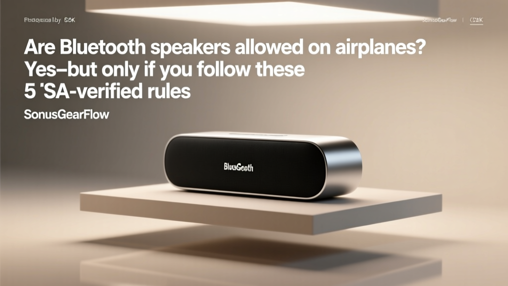 Bluetooth Speakers on Planes: TSA Rules (2026)