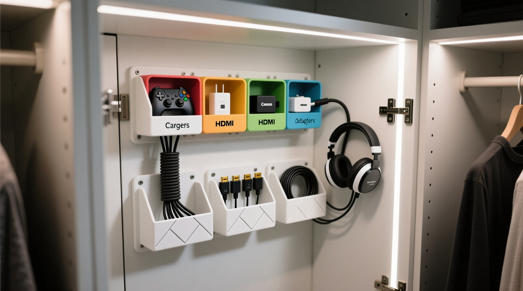 closet organization tips for gaming accessories