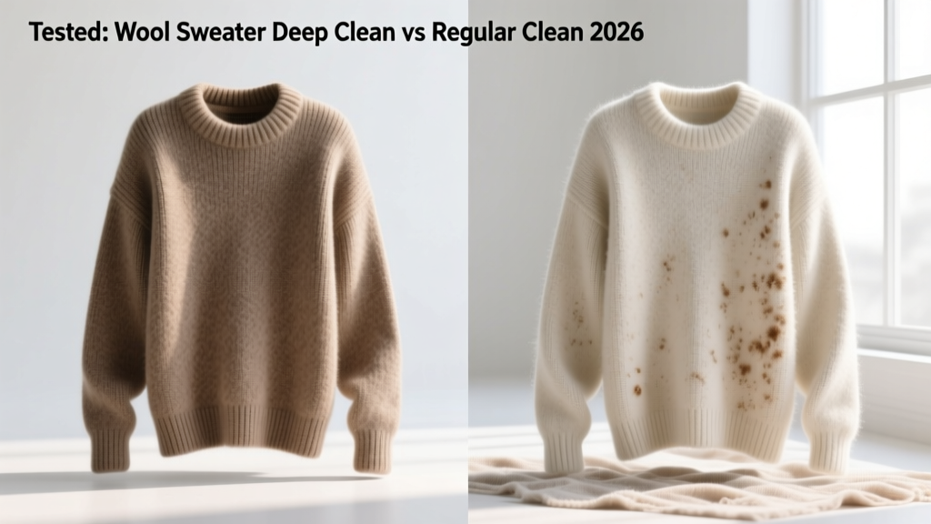 Tested: Wool Sweater Deep Clean vs Regular Clean 2026