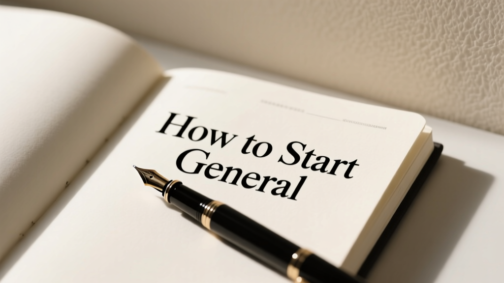 How To Start General: A Practical, Step-by-Step Launch Guide for New Businesses