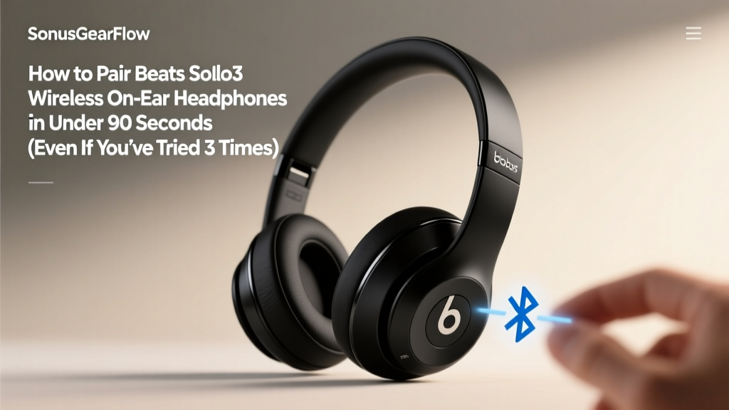 How To Pair Beats Solo3 Wireless On Ear Headphones (2026)