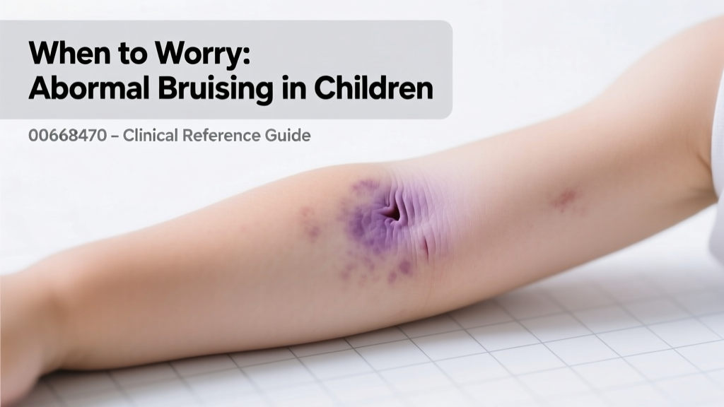 Abnormal Bruising in Children: When to Worry and What Action to Take