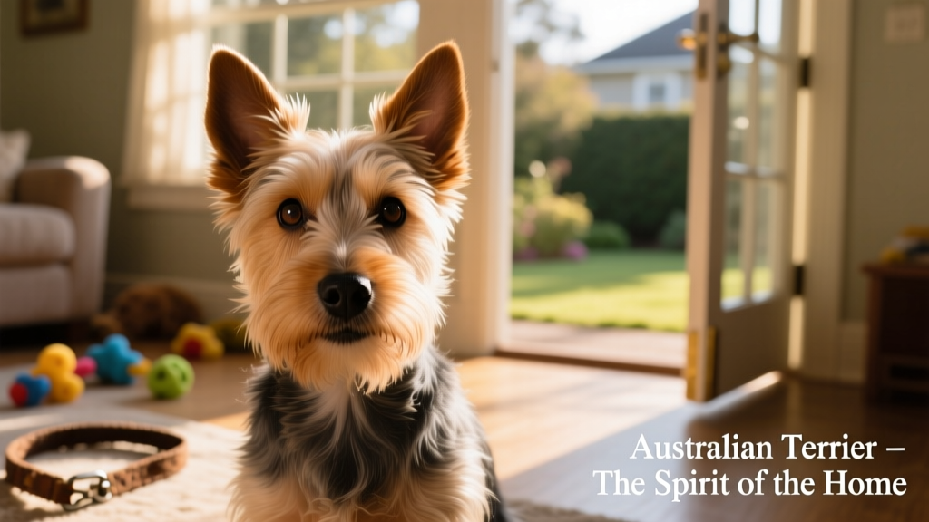 australian terrier vertical closeup