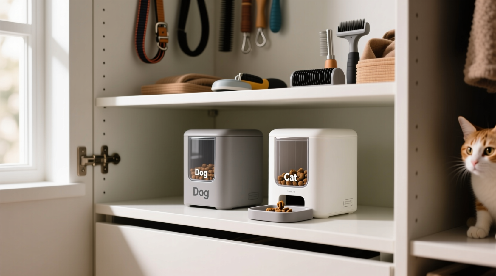 closet organization tips pet treat dispensers
