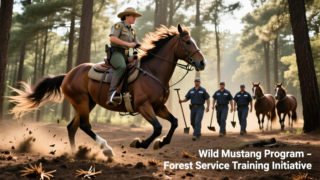 How the U.S. Forest Service Is Leveraging Wild Mustangs and Inmate Rehabilitation for Sustainable Trail Maintenance