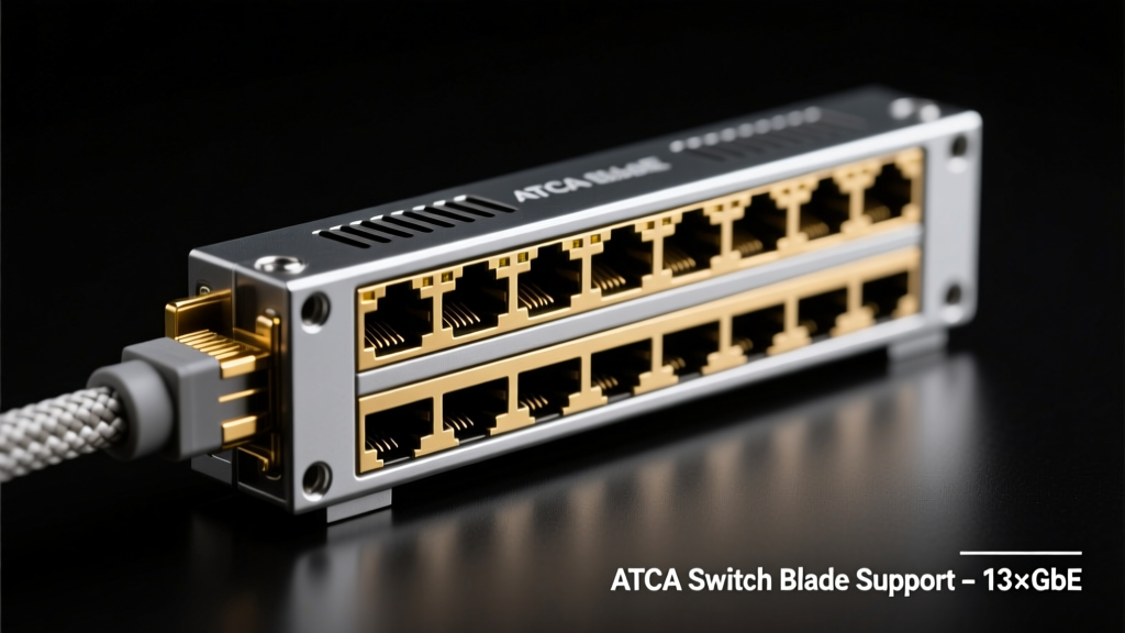 ATCA Switch Blade Delivers 13 Fully Buffered Gigabit Ethernet Ports with Carrier-Grade Reliability
