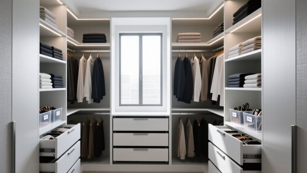 HW64483BN Closet System: Smart Storage Solution