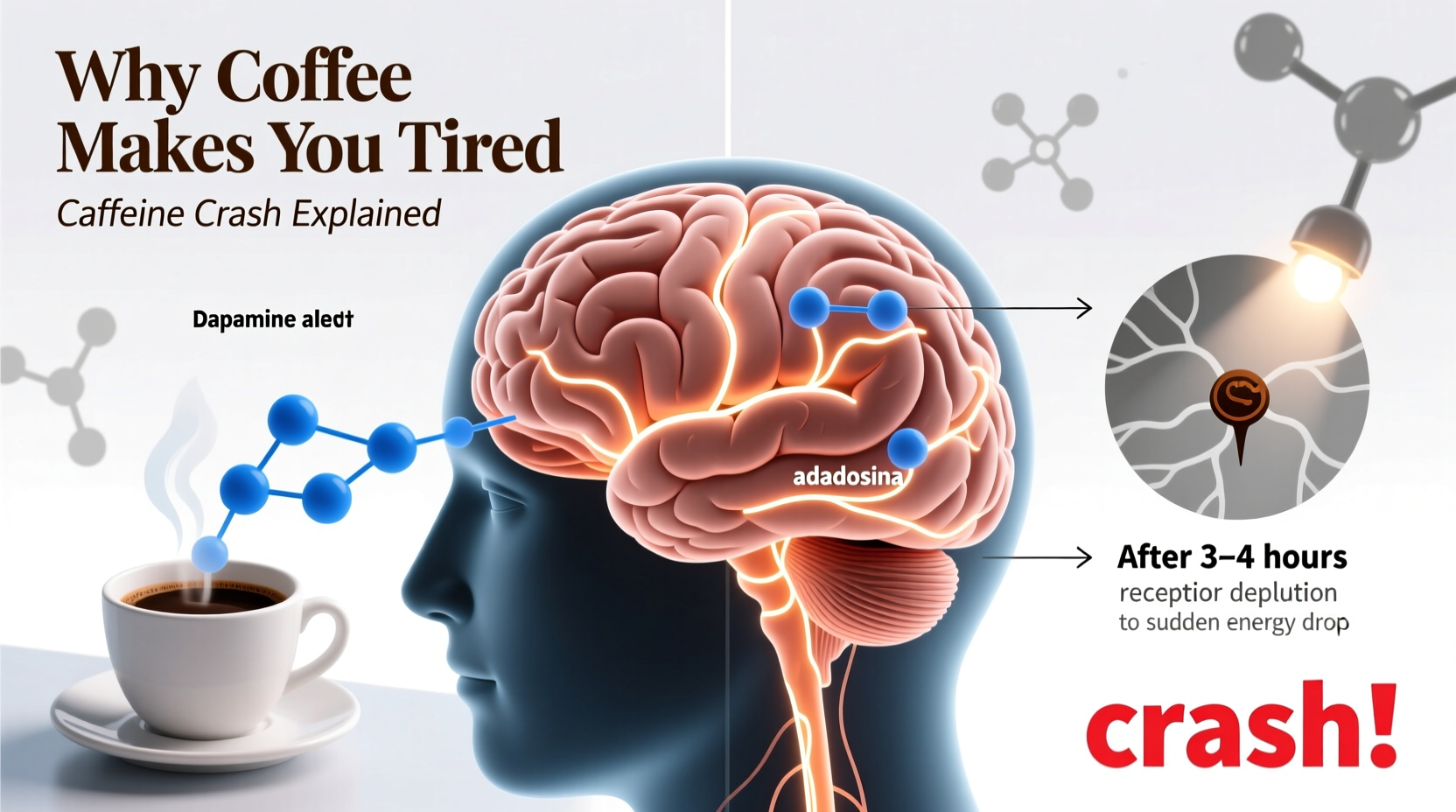 why does coffee make me tired instead of energetic the science of caffeine crash