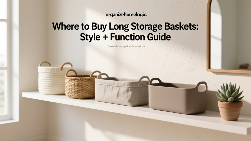 Where to Buy Long Storage Baskets: Style + Function Guide
