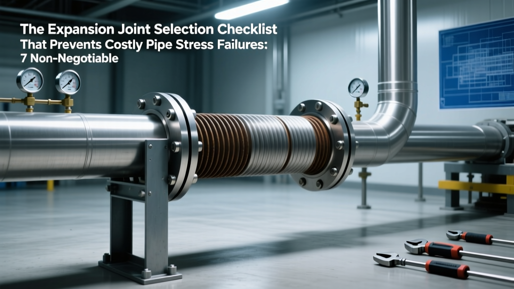 Expansion Joint Selection Checklist: Prevent Pipe Stress