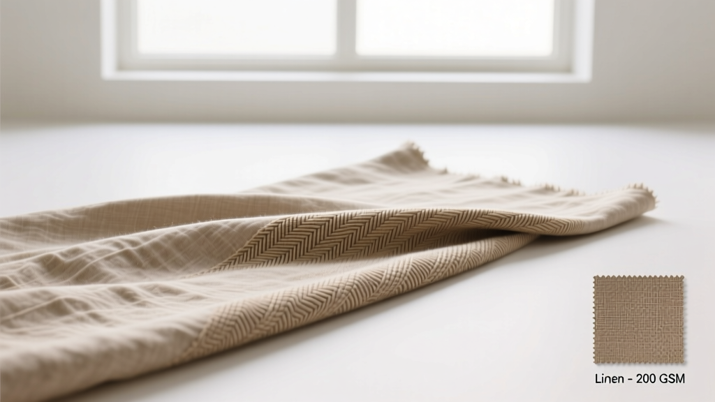 Midweight Linen Fabric Buyer’s Guide: GSM, Weave & Sourcing Tips