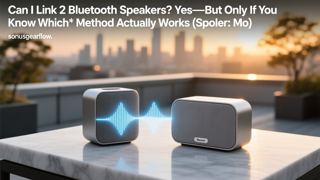 Can I Link 2 Bluetooth Speakers? The Real Answer (2026)