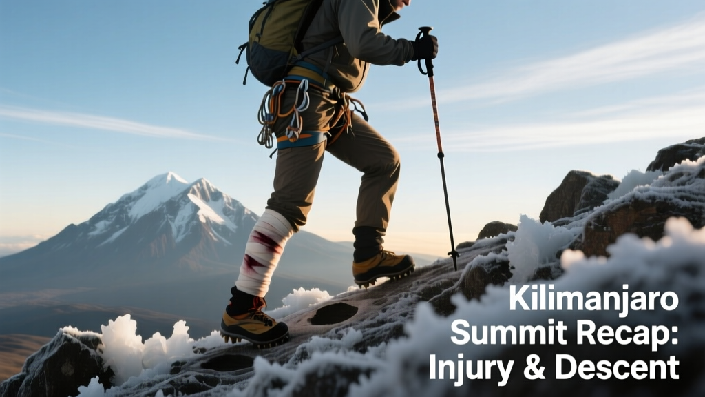Kilimanjaro Summit Recap: Injury, Descent, and Hard-Earned Lessons from Uhuru Peak