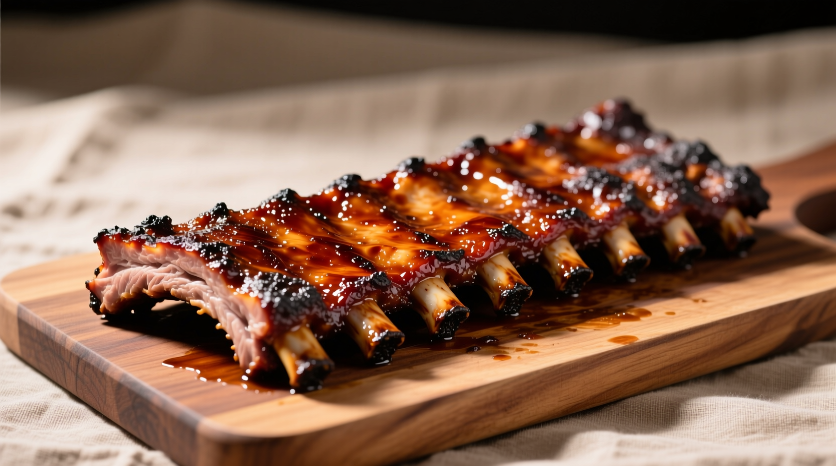 Fall-off-the-bone spareribs from 3-2-1 method ready for summer BBQ gathering