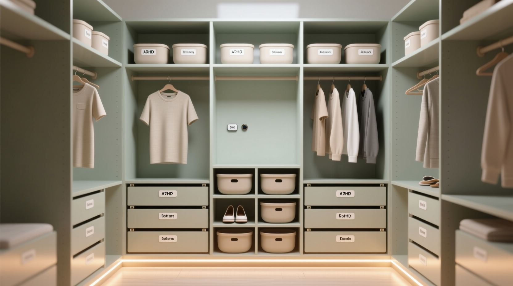 closet organization tips for adhd