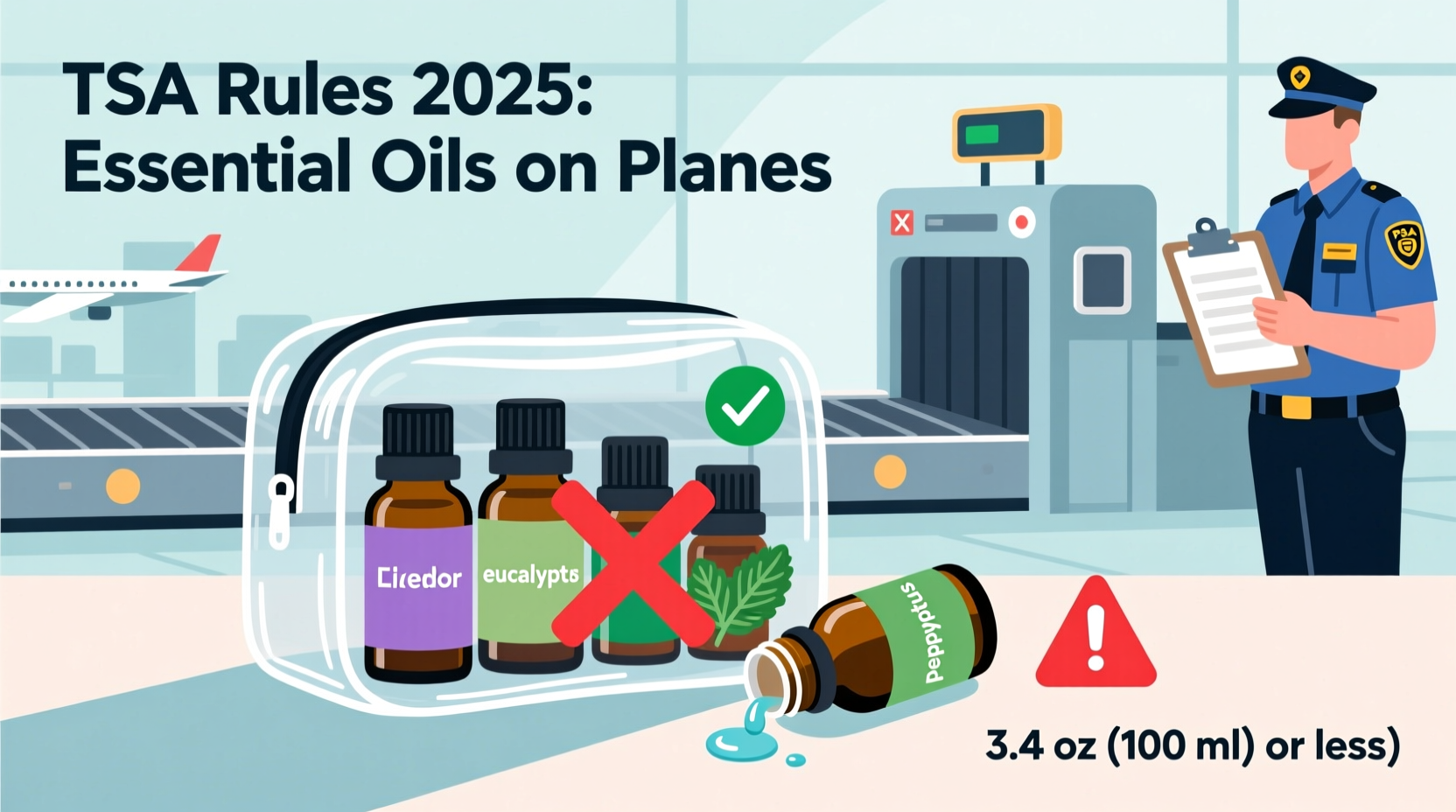 can you bring essential oils on a plane tsa rules updated for 2025