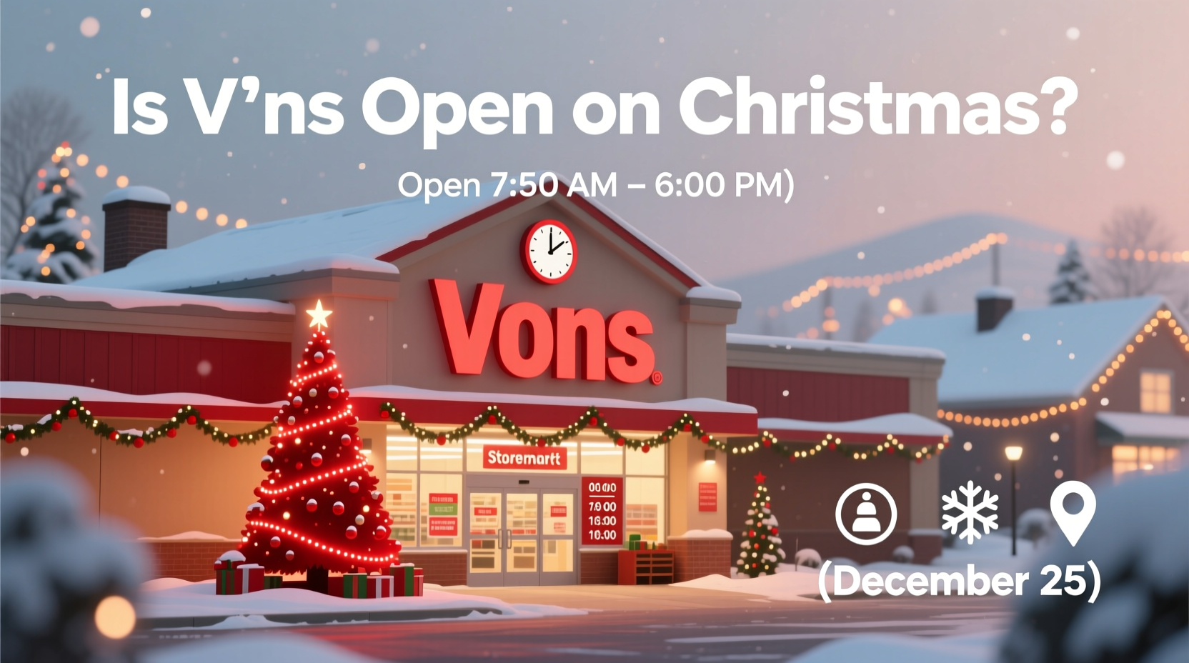 is vons open on christmas