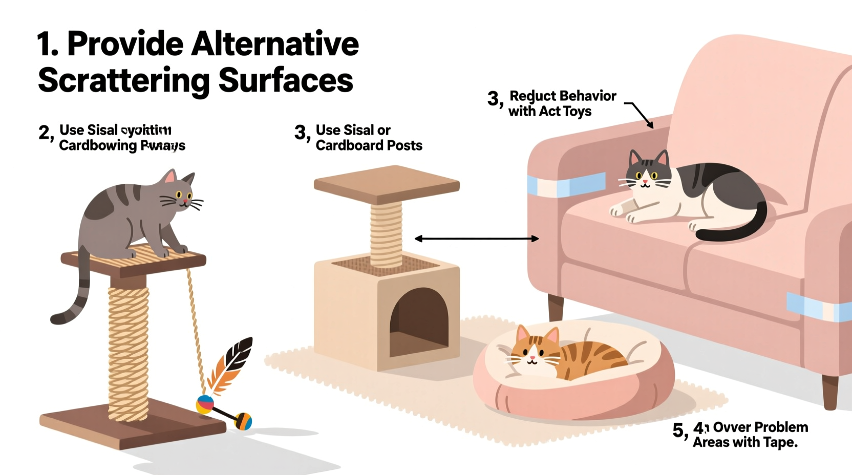how to stop cats from scratching furniture without deterrent sprays that smell