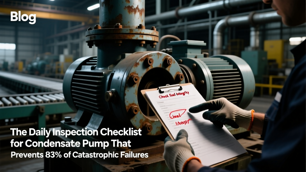 Condensate Pump Daily Inspection Checklist