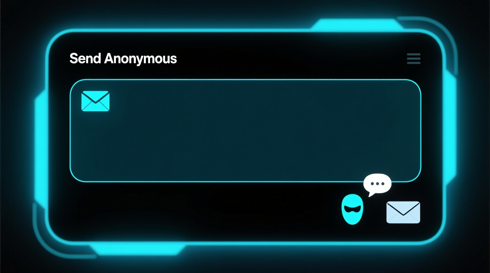 send anonymous email or sms