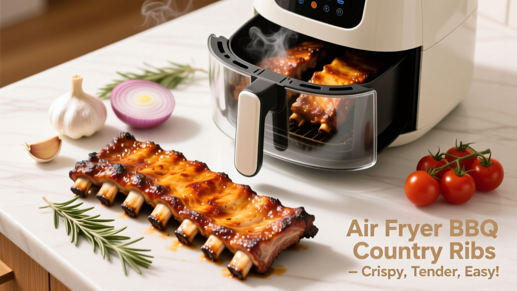 Air Fryer BBQ Country Ribs: Crispy, Tender & Easy