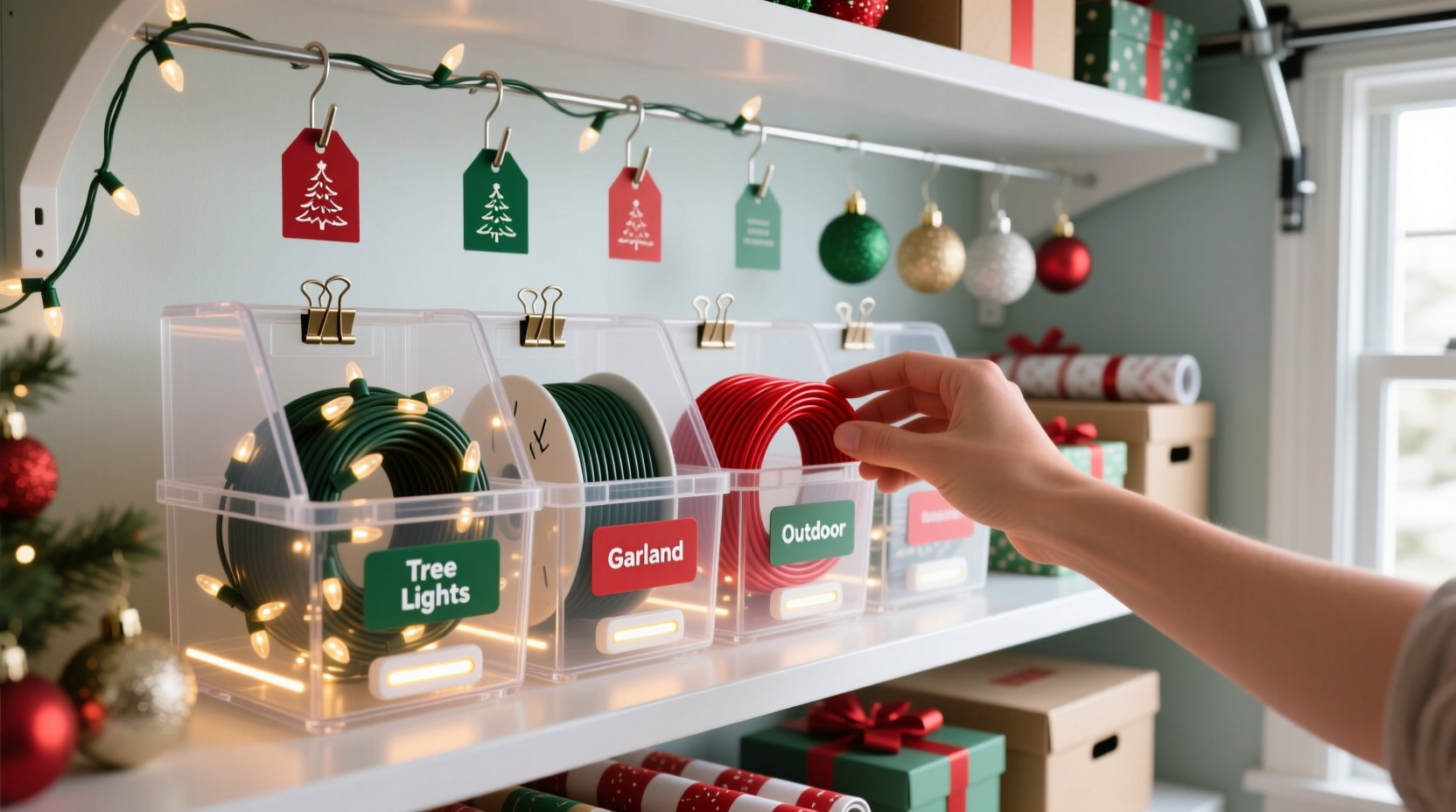 how to prevent tangled christmas lights with smart storage hacks