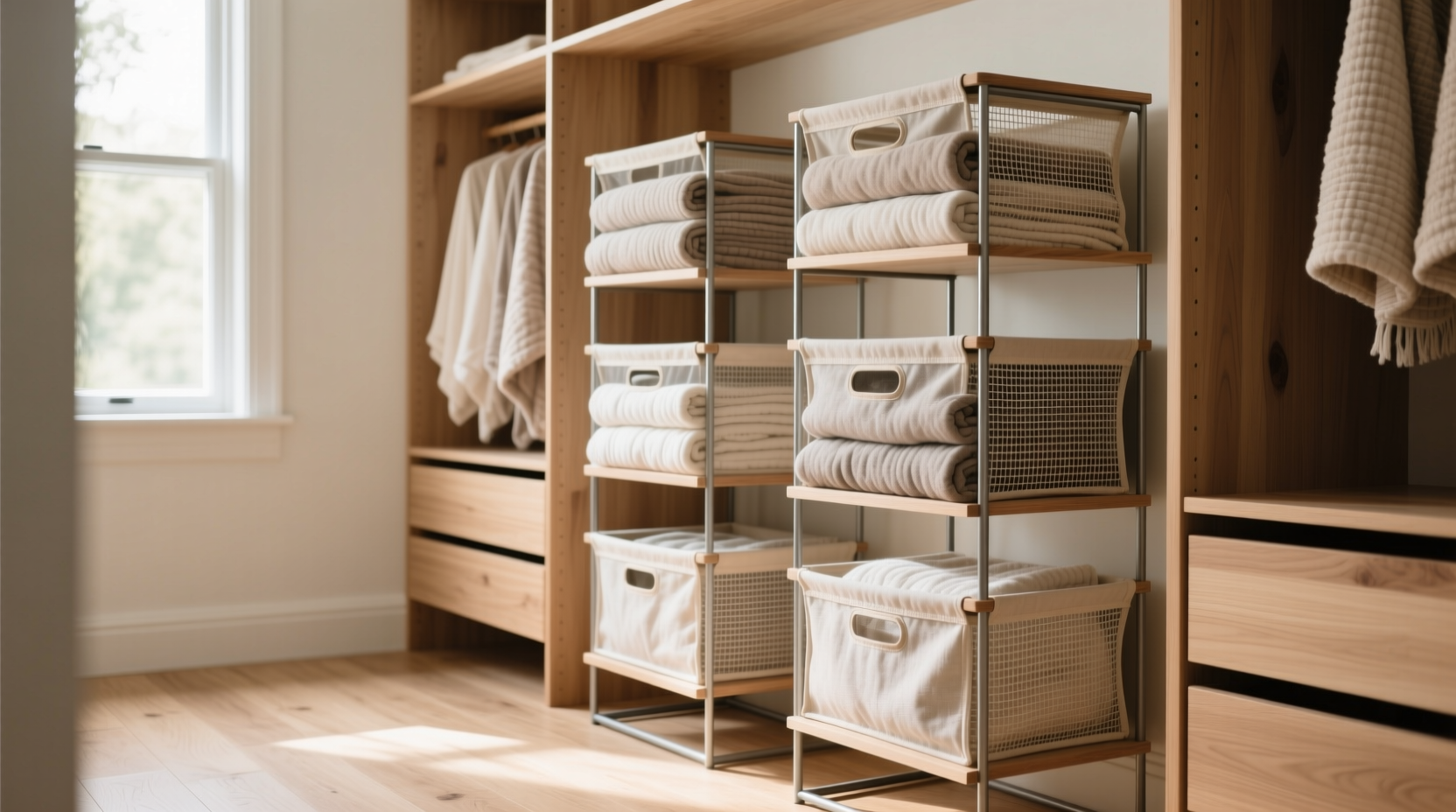 closet organization tips for blankets