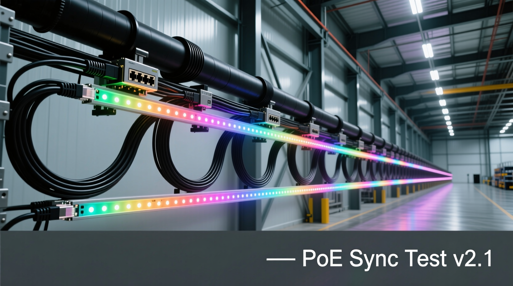 can you use ethernet cables to power synchronized light shows reliably