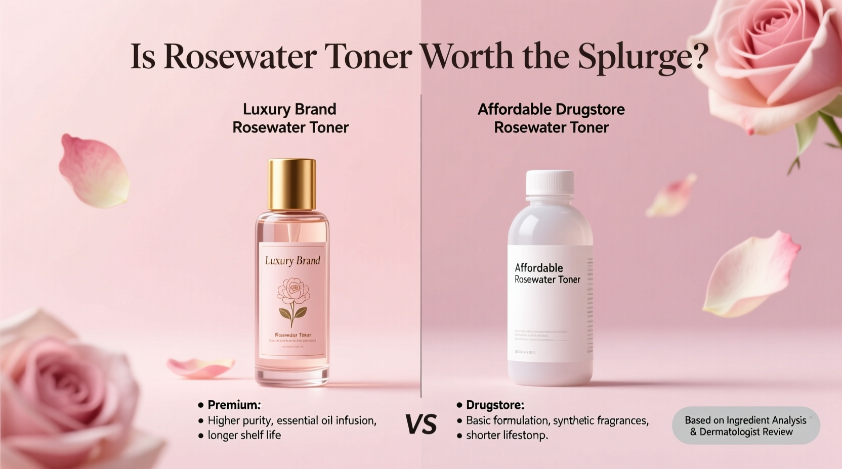 is rosewater toner worth splurging on or can drugstore versions do the same