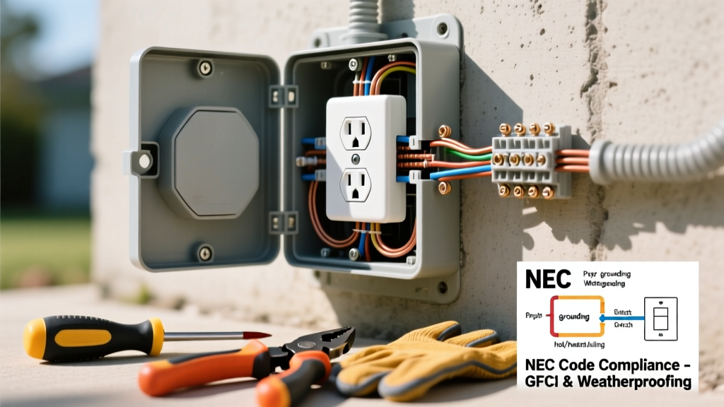 How to Replace an Outdoor Electrical Outlet Safely (NEC Guide)