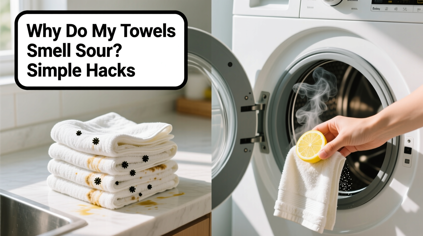 why do my towels smell sour even after washing them simple hacks