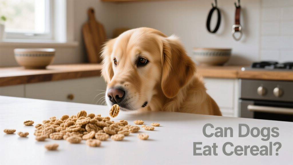 Close-up of plain, dry whole-grain cereal flakes scattered on a clean surface