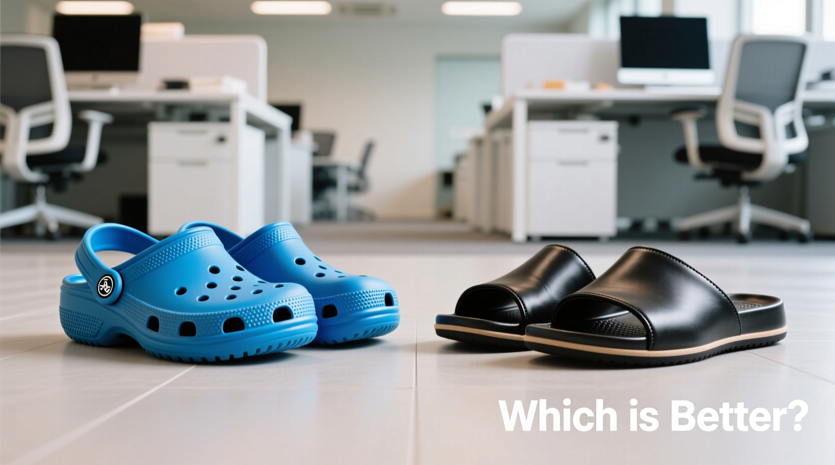 crocs vs slides which footwear is better for standing all day at work