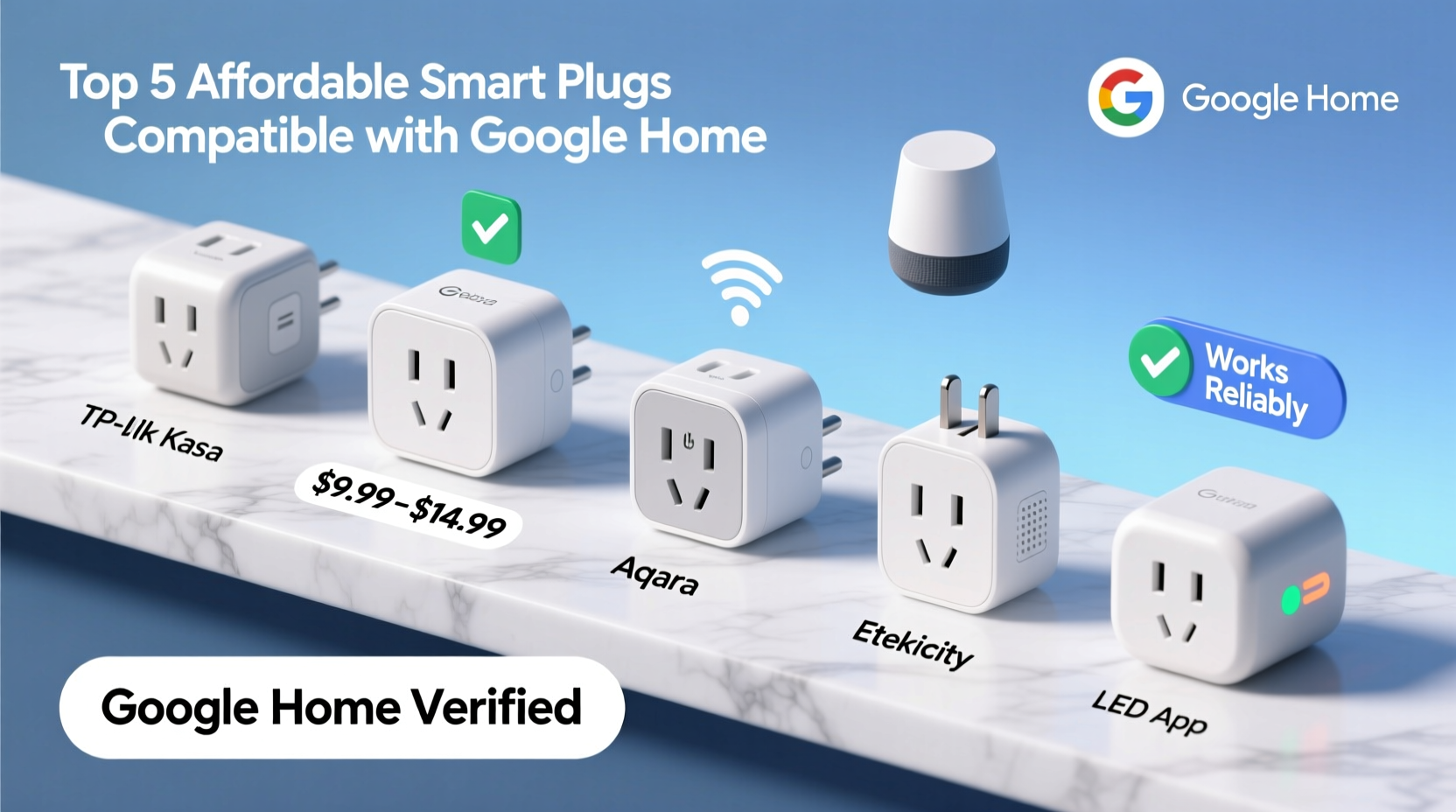 best affordable smart plugs that work with google home reliably
