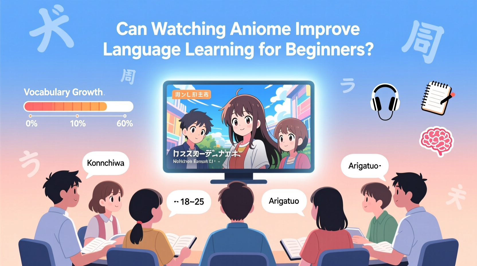can watching anime improve language learning for beginners