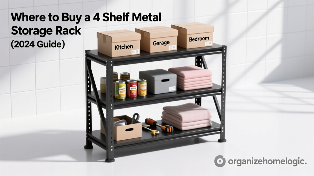 Where to Buy a 4 Shelf Metal Storage Rack (2024 Guide)