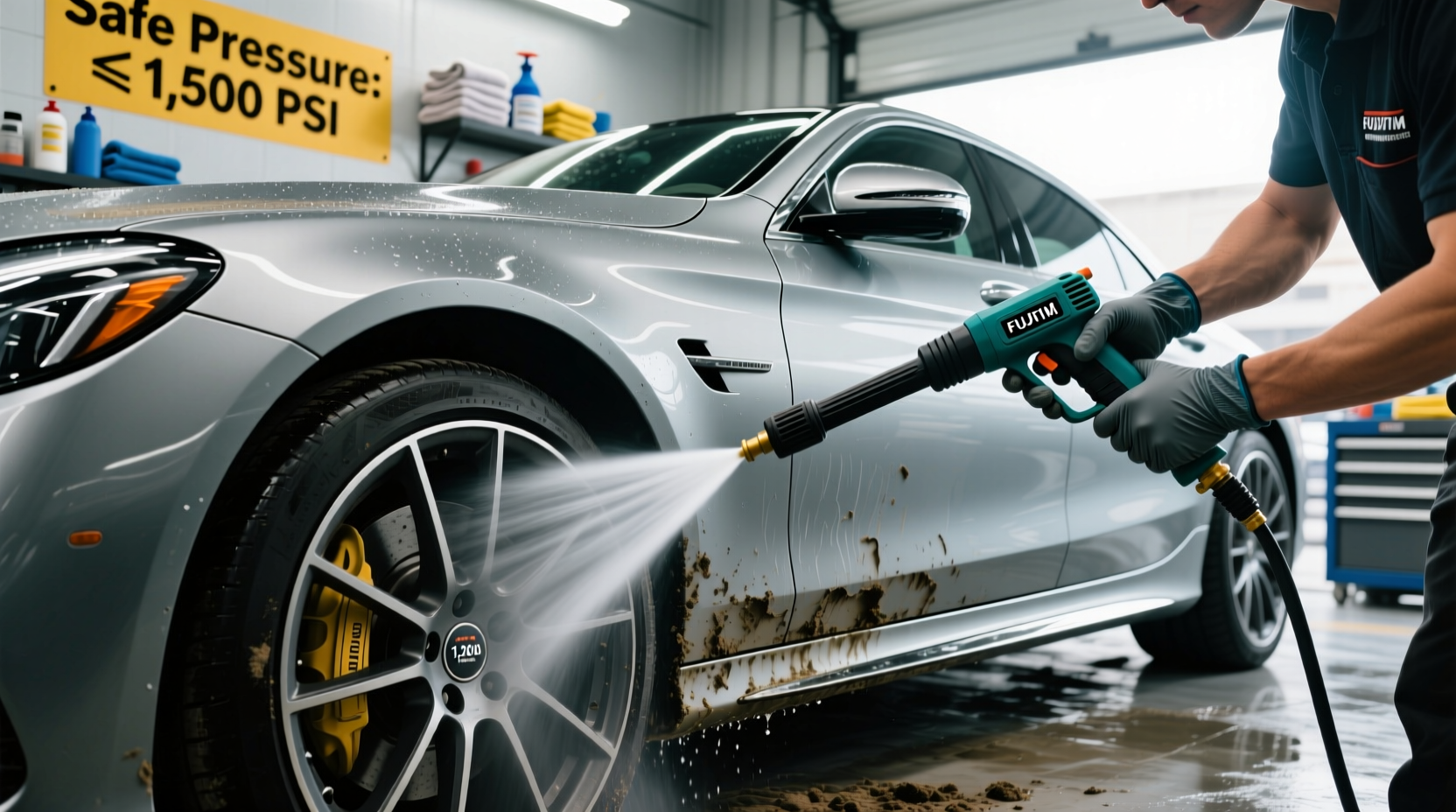 can you use a power washer on a car
