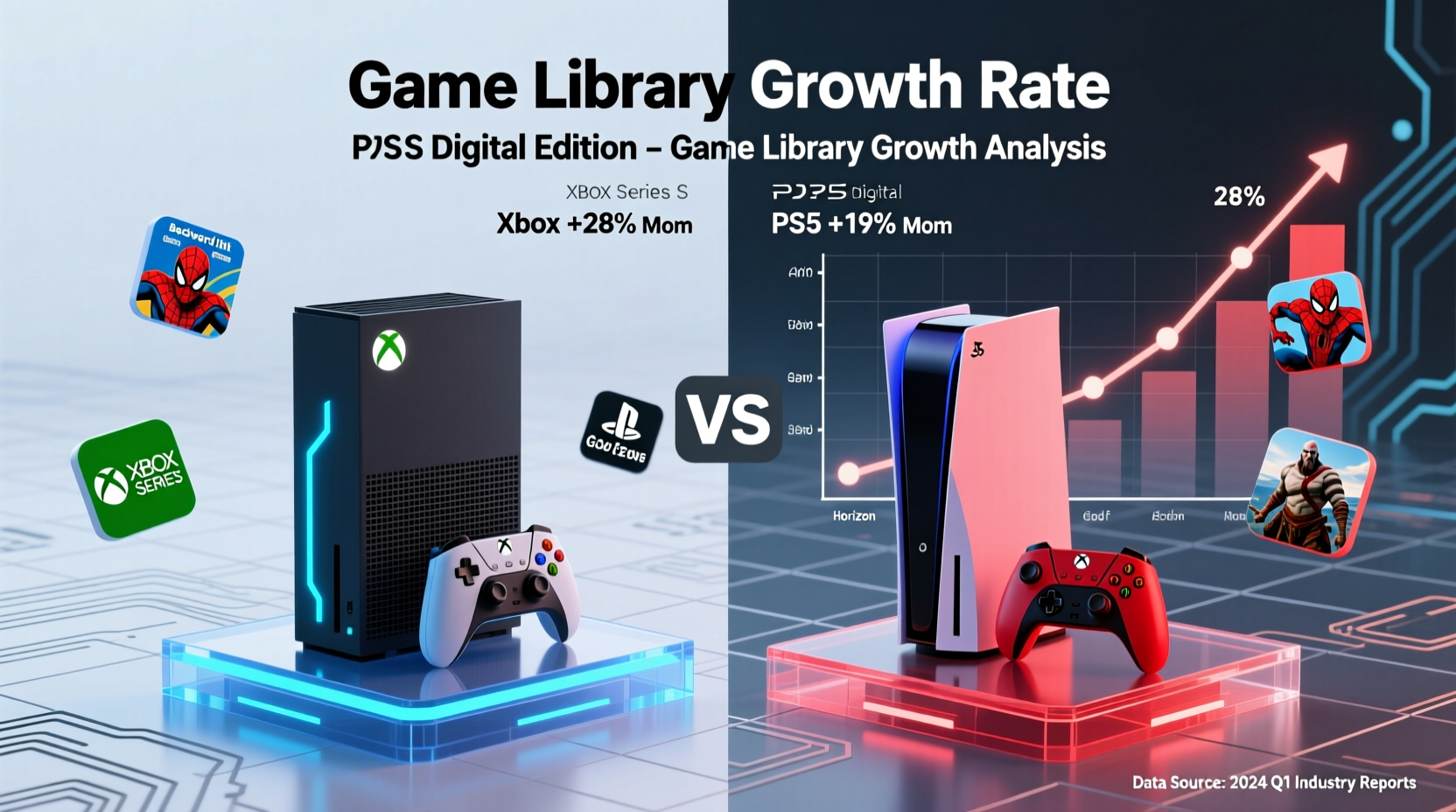 xbox series s vs ps5 digital edition which game library is growing faster