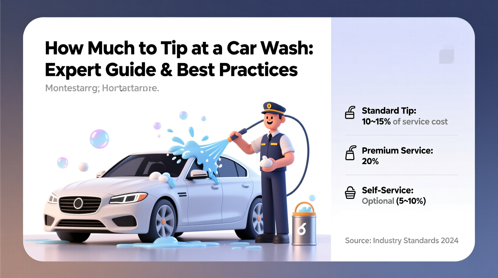 how much to tip at car wash