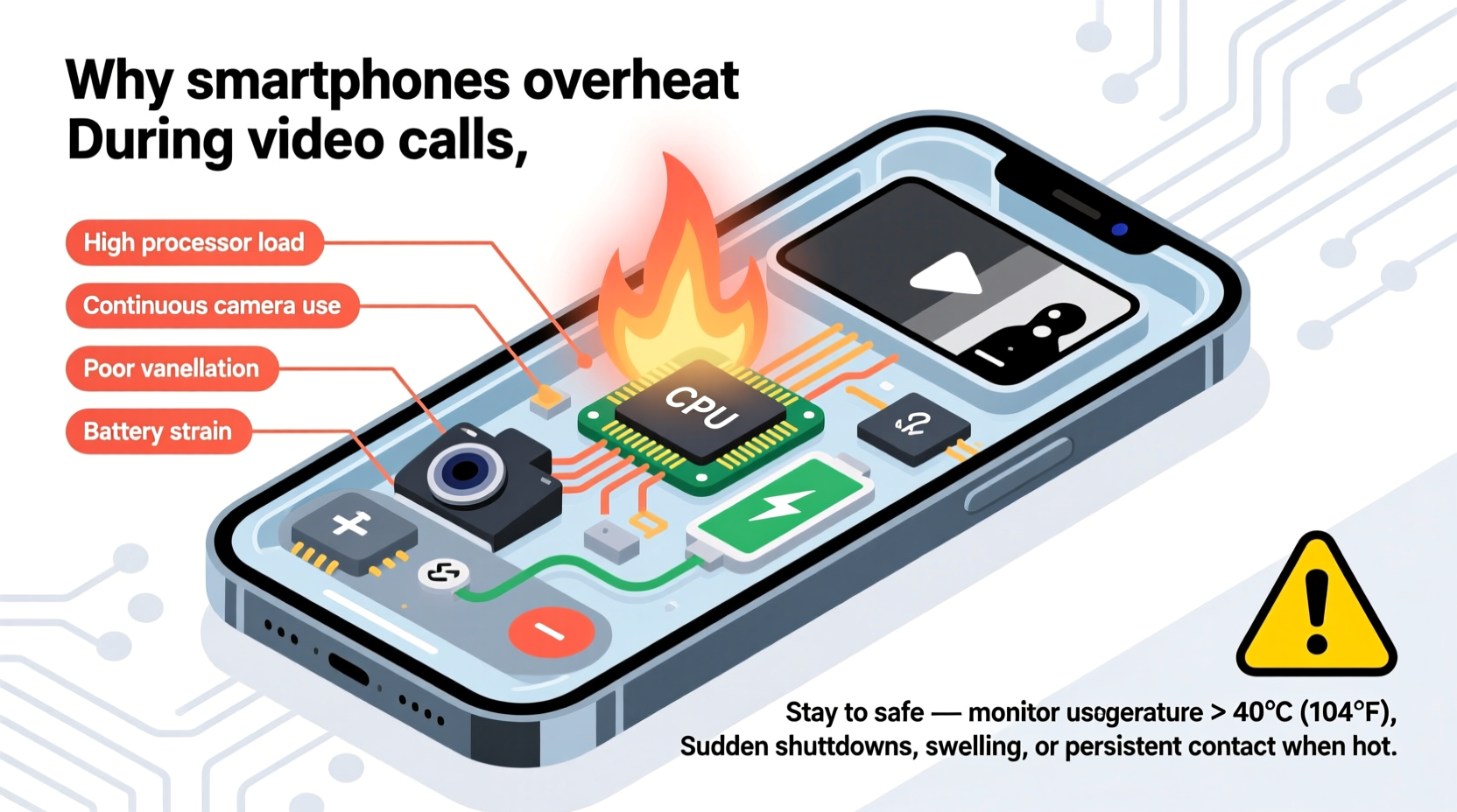 why does my phone get hot during video calls and when should i worry