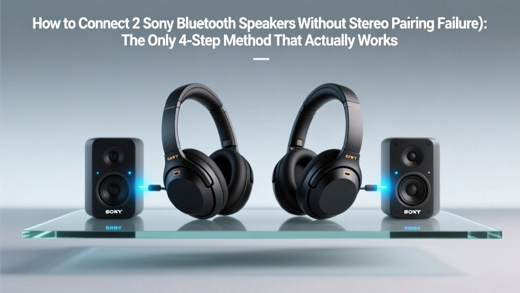 How to Connect 2 Sony Bluetooth Speakers (2026)