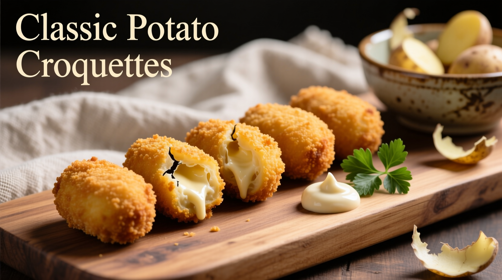 Perfect Potato Croquettes: Crispy Outside, Creamy Inside